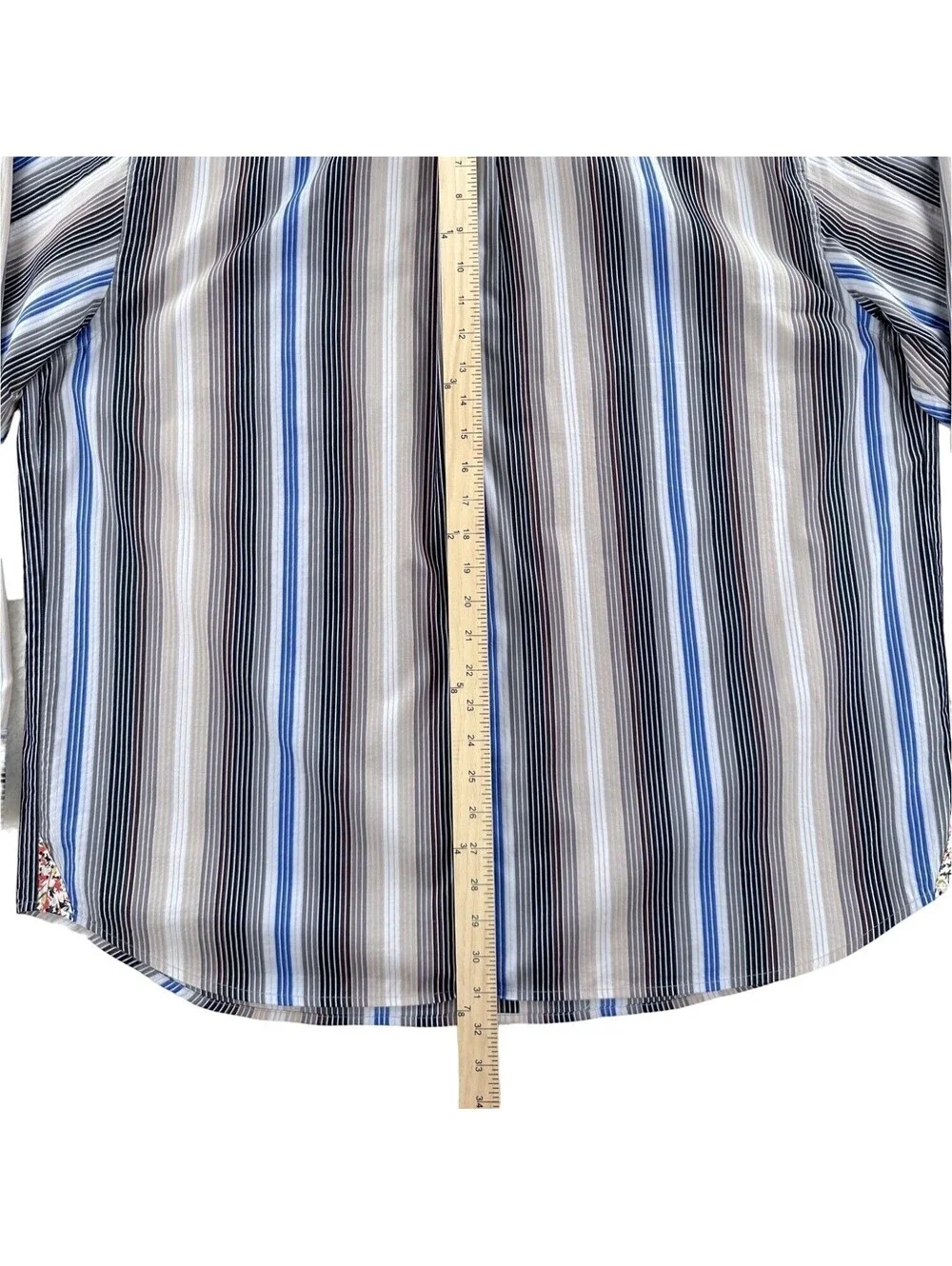 Tommy Bahama Multi-Color Stripe Button Front Shirt 1XB Big